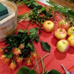 Flower Materials https://ourfairfieldhomeandgarden.com/diy-project-arrange-your-own-fall-apple-harvest-basket/