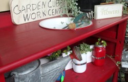 Potting Bench from a dresser