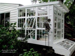 Repurposed Windows Greenhouse https://ourfairfieldhomeandgarden.com/building-a-repurposed-windows-greenhouse/